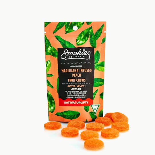 Smokiez Edibles - Peach | Sativa Uplift | 200mg THC Fruit Chews - MI - 1