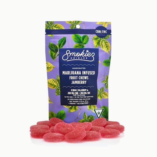 Smokiez Edibles - Jamberry 200mg CBN : 200mg THC Fruit Chews - MI - 1