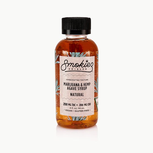 Smokiez Edibles - Natural THC:CBD 200mg:200mg Infused Agave Syrup - MI - 1