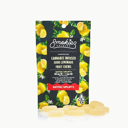 Smokiez Edibles - Smokiez Sour Lemonade SATIVA 100mg THC Fruit Chews - 1