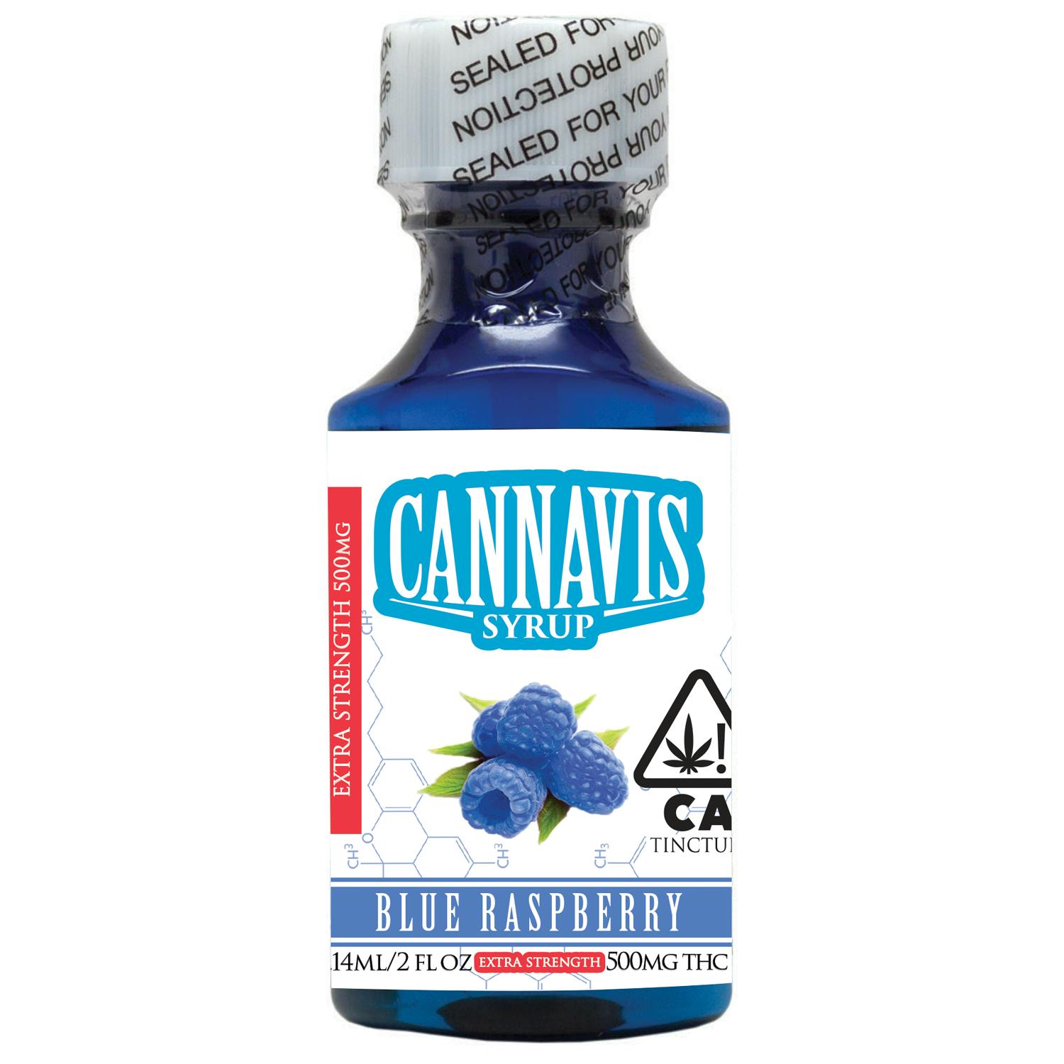 Cannavis - 500MG Blue Raspberry Syrup Tincture [Single Bottle] - 1