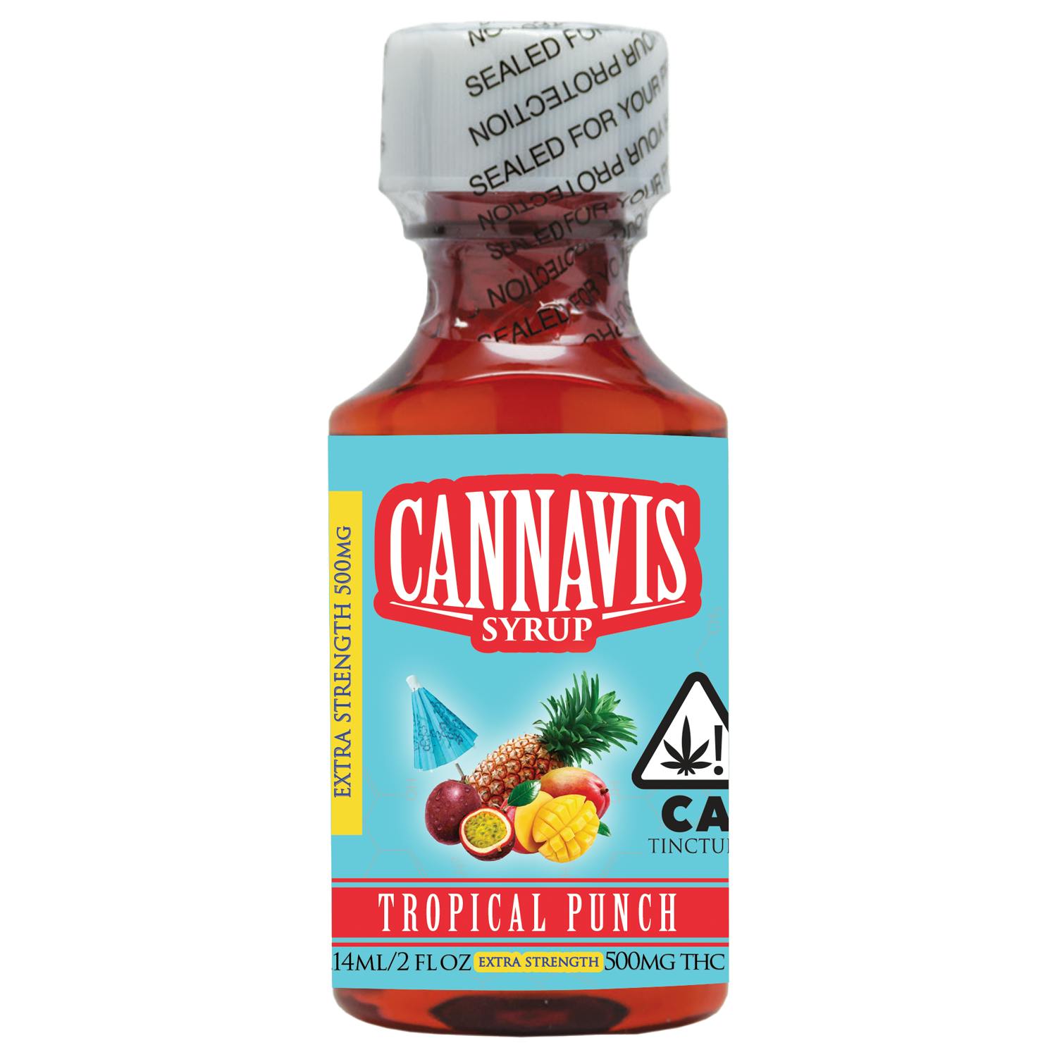 Cannavis - 500mg Tropical Punch Syrup Tincture [Single Bottle] - 1