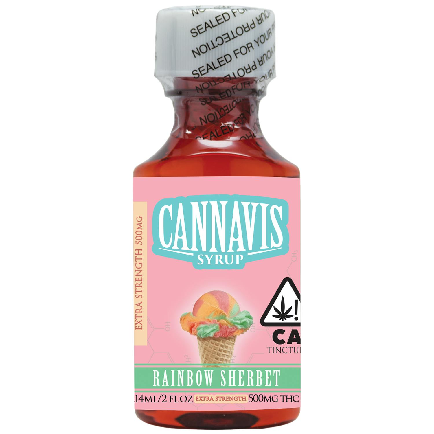 Cannavis - 500mg Rainbow Sherbet Syrup Tincture [Single Bottle] - 1