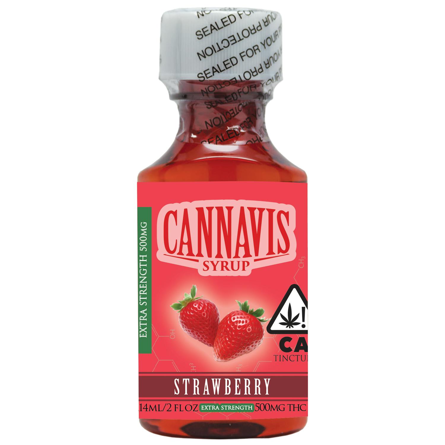 Cannavis - 500mg Strawberry Syrup Tincture [Single Bottle] - 1