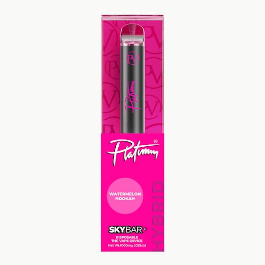 Platinum Vape - Platinum x Skybar+ Watermelon Hookah (Hybrid) Disposable 1g - 1