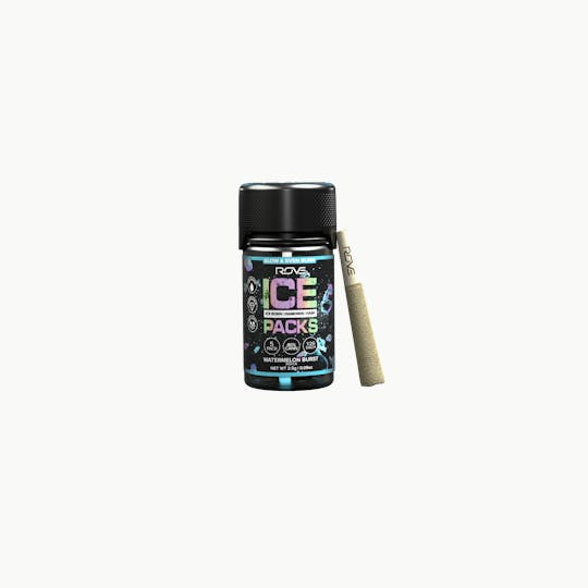 ROVE - Watermelon Zkittlez | Ice Packs Rosin, Diamond, Hash Infused | 5pk - 1