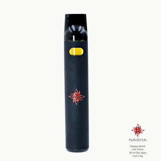 NASHA - Papaya Bomb Live Rosin All-In-One Vape 0.5 g - 1