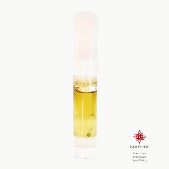 NASHA - Coup d'etat Live Rosin Vape Cart 1 g - 1