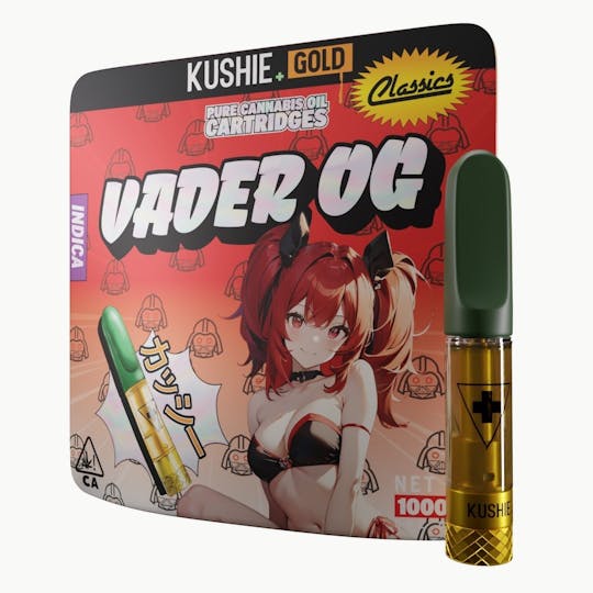 Kushie Brand - Vader OG (Indica) - Kushie+ Gold 1G Vape Cartridge - 1