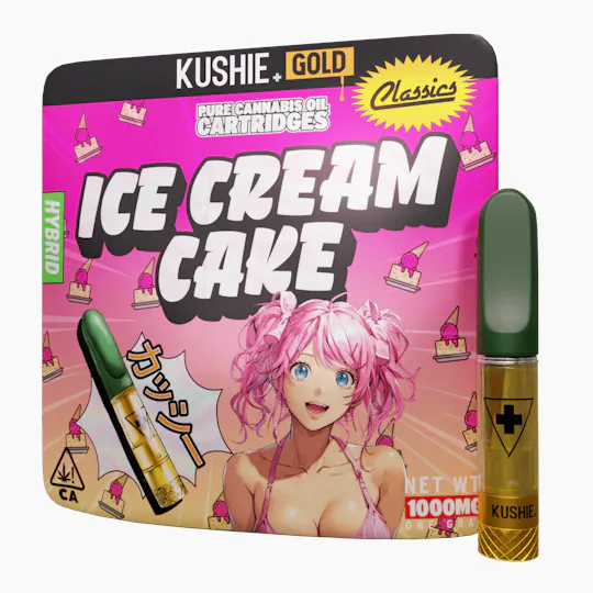 Kushie Brand - Ice Cream Cake | Gold Cartridge | 1g - 1