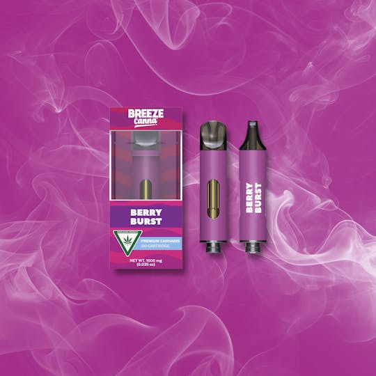 Breeze Canna - Berry Burst - Classic 1g 510 Vape Device — BREEZE Canna - 1