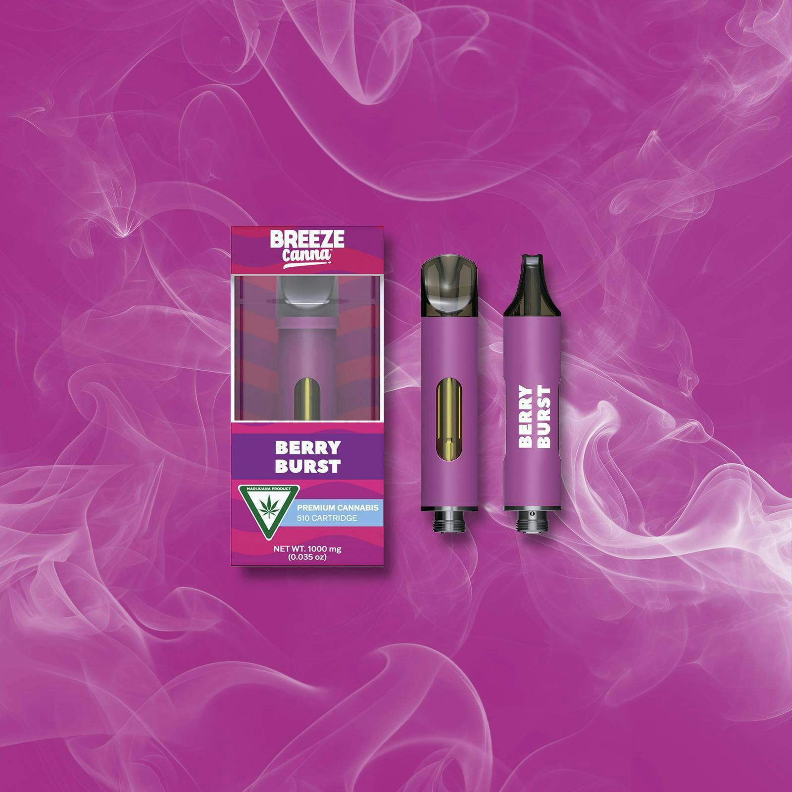 Breeze Canna - BREEZE Canna | Berry Burst | Classic Cartridge | 1g - 1