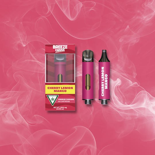 Breeze Canna - Cherry Lemon Mango - Classic 1g 510 Vape Device — BREEZE Canna - 1