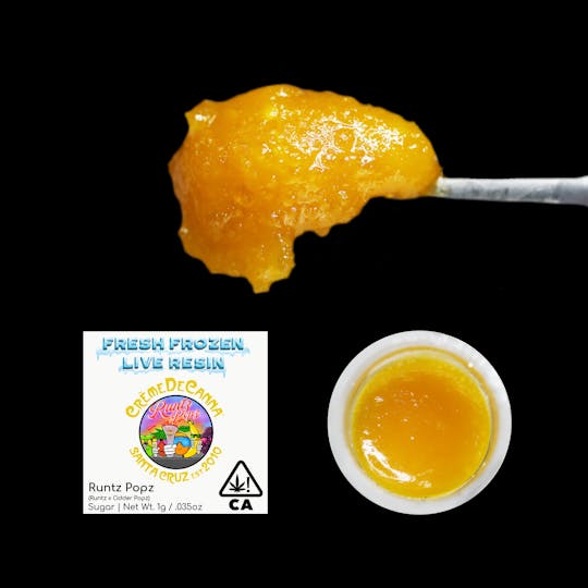 Crème De Canna - Runtz Popz Fresh Frozen Live Resin Sugar 1g - 1