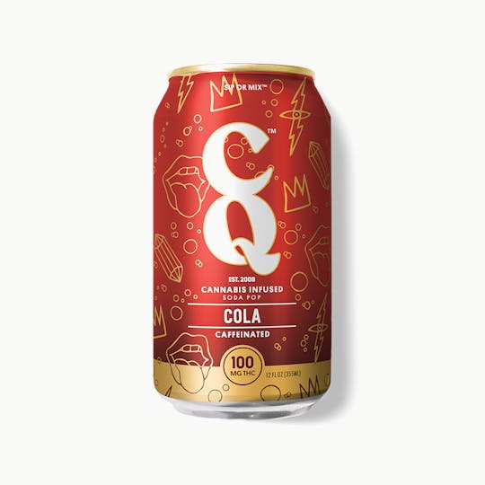 CQ Drinks - Classic Cola - 12oz - 100mg THC (Caffeinated) - 1