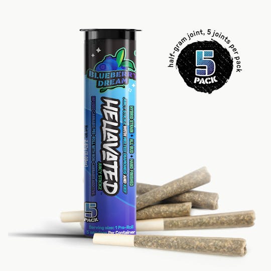 Hellavated - Blueberry Dream Juicy Stickz 5pk - 1
