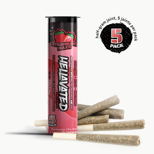 Hellavated - Strawberry Haze Juicy Stickz 5pk - 1