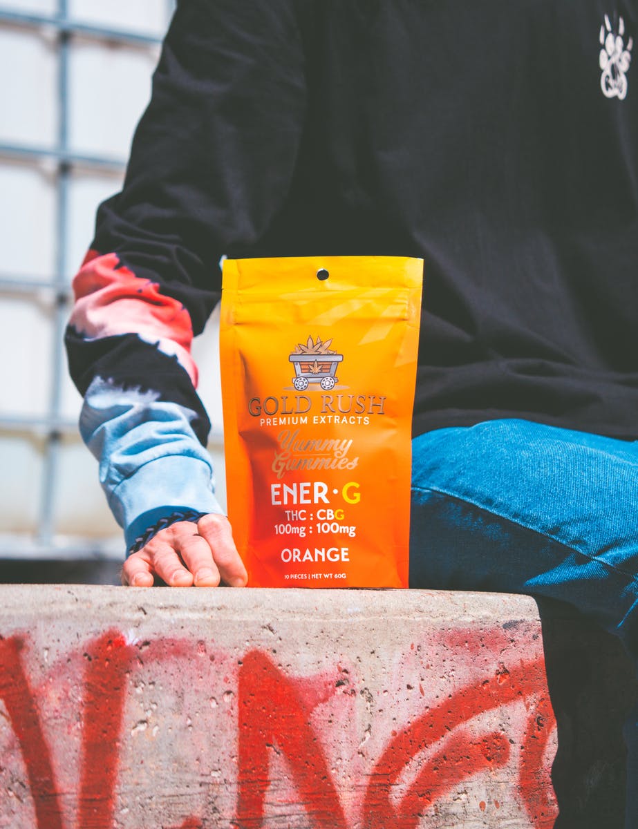 Gold Rush Premium Extracts - Ener G THC:CBG 100 mg : 100mg - Orange - 1
