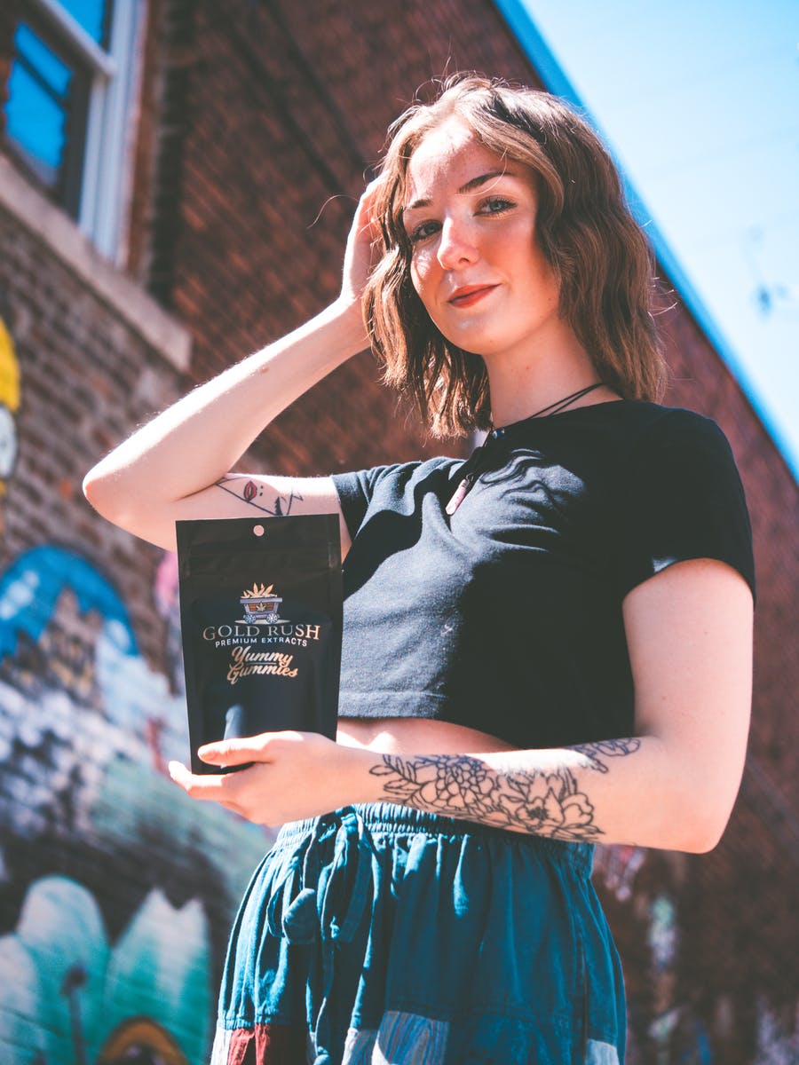 Gold Rush Premium Extracts - Yummy Gummies Full Spectrum 100MG - Lemon Lime - 1