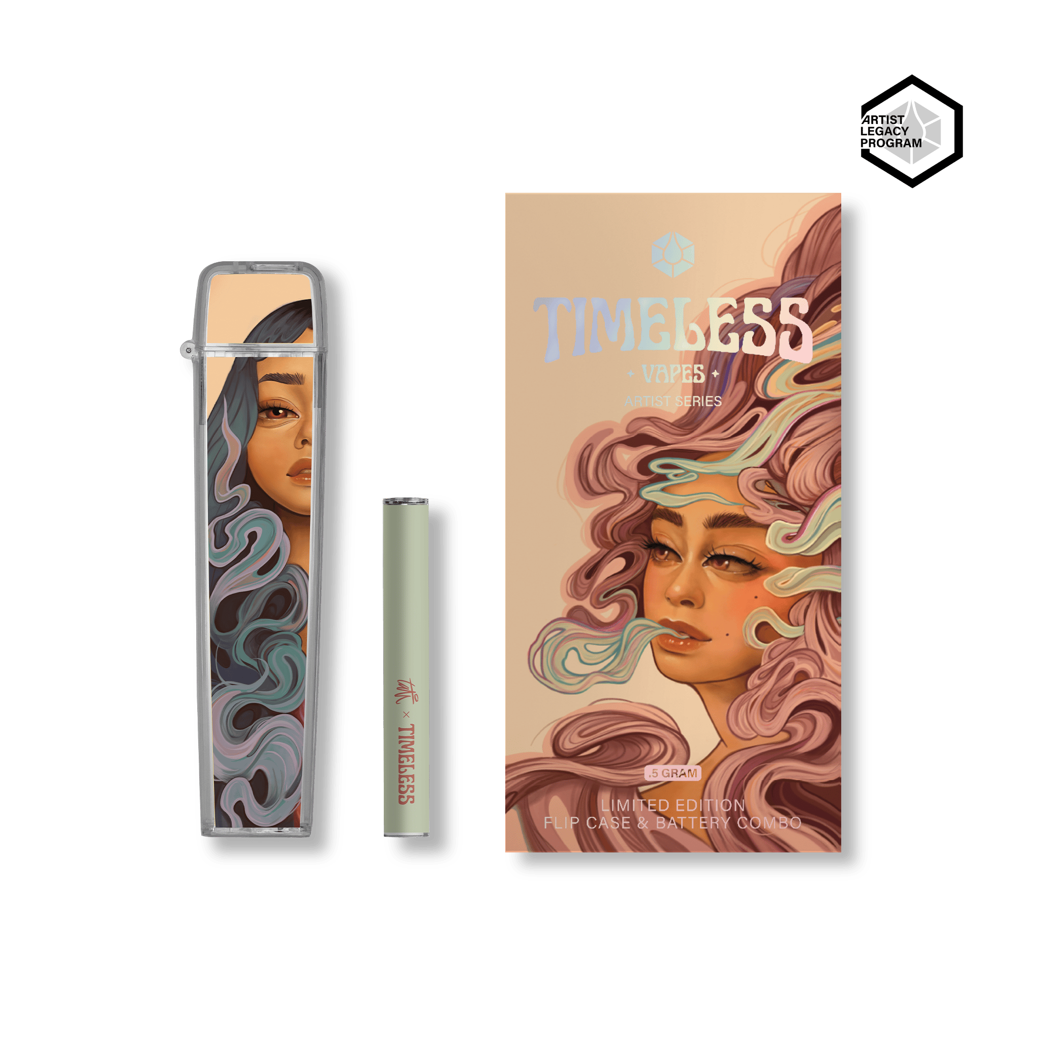 Timeless Vapes - Tatiana Suarez Flip Case & Battery Combo | Battery | 0.5g - 1