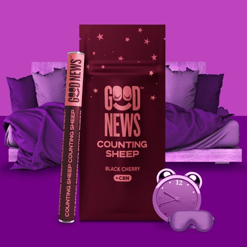 Good News - Counting Sheep Black Cherry | Indica Disposable [500mg] (FL) - 1