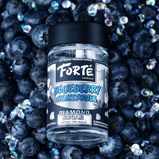 Forte Cannabis - Forté Diamond Sugar Infused Pre Roll Multi Packs Blueberry Gemstones 5x.5g - 1