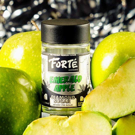 Forte Cannabis - Forté Diamond Sugar Infused Pre Roll Multi Packs Emerald Apple 5x.5g - 1