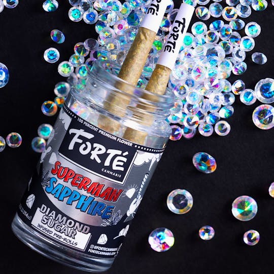 Forte Cannabis - Forte' Diamond Sugar Infused Pre Roll Multi Packs Superman Sapphire 5x.5g - 1