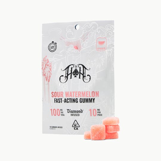 Heavy Hitters - Sour Watermelon | Hybrid - Fast-Acting Gummies - 100mg THC - 1