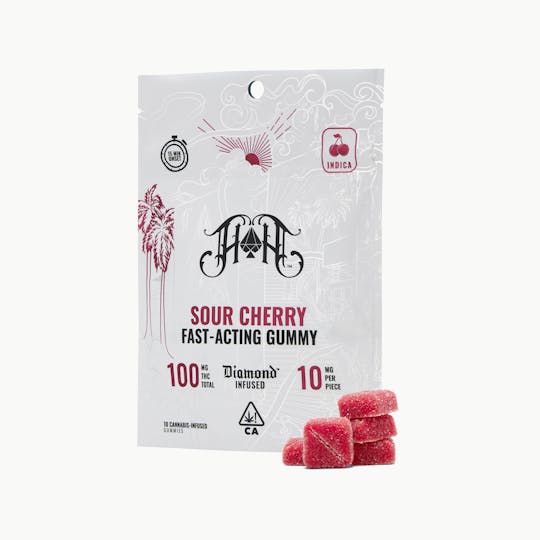Heavy Hitters - Sour Cherry | Indica - Fast-Acting Gummies - 100mg THC - 1