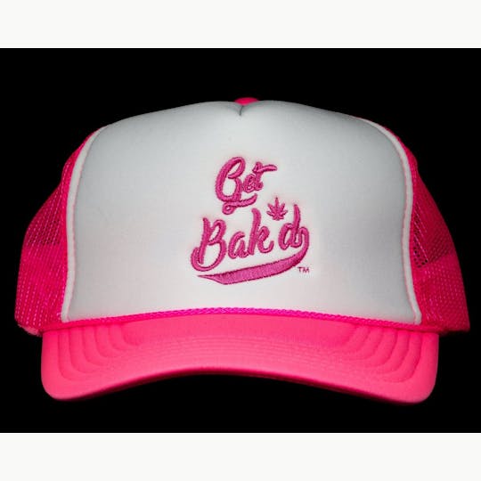 Bak'd - Get Bak'd Spirit Mesh Trucker Snapback Hat (Pink) - 1
