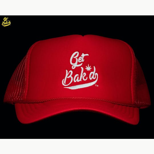 Bak'd - Get Bak'd Spirit Mesh Trucker Snapback Hat (Red) - 1