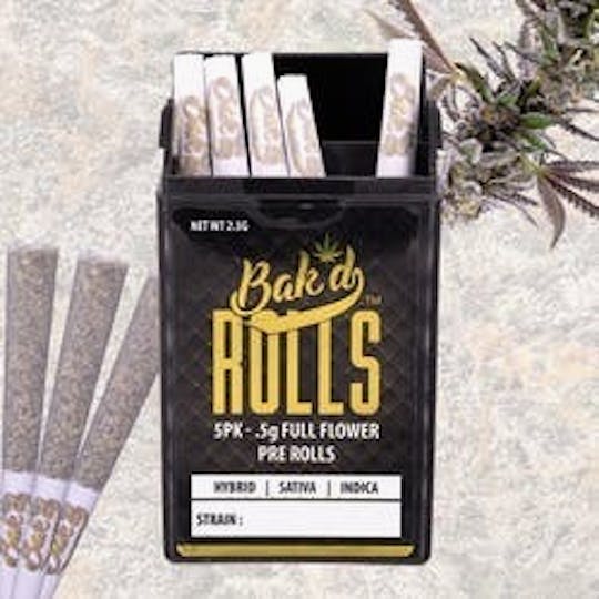 Bak'd - Pyxy Styx -Bak'd Rolls 5pk - 1