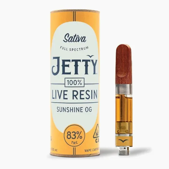 Jetty Extracts - Sunshine OG | Live Resin Cartridge | 1g - 1