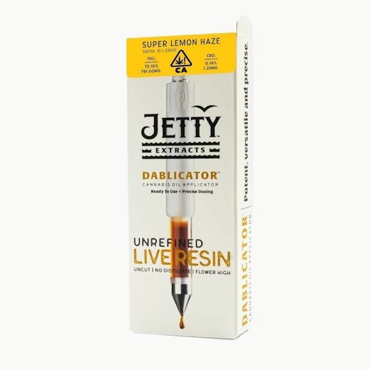 Jetty Extracts - Super Lemon Haze 100% Live Resin Dablicator™ Oil Applicator 1g - 1