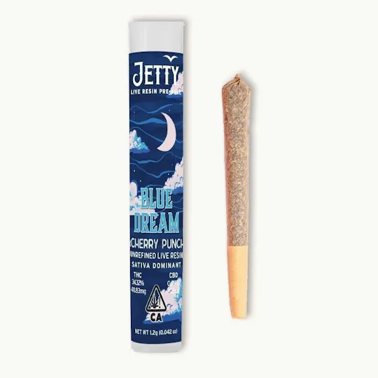 Jetty Extracts - Blue Dream x Cherry Punch | Live Resin Infused Joint | 1g - 1