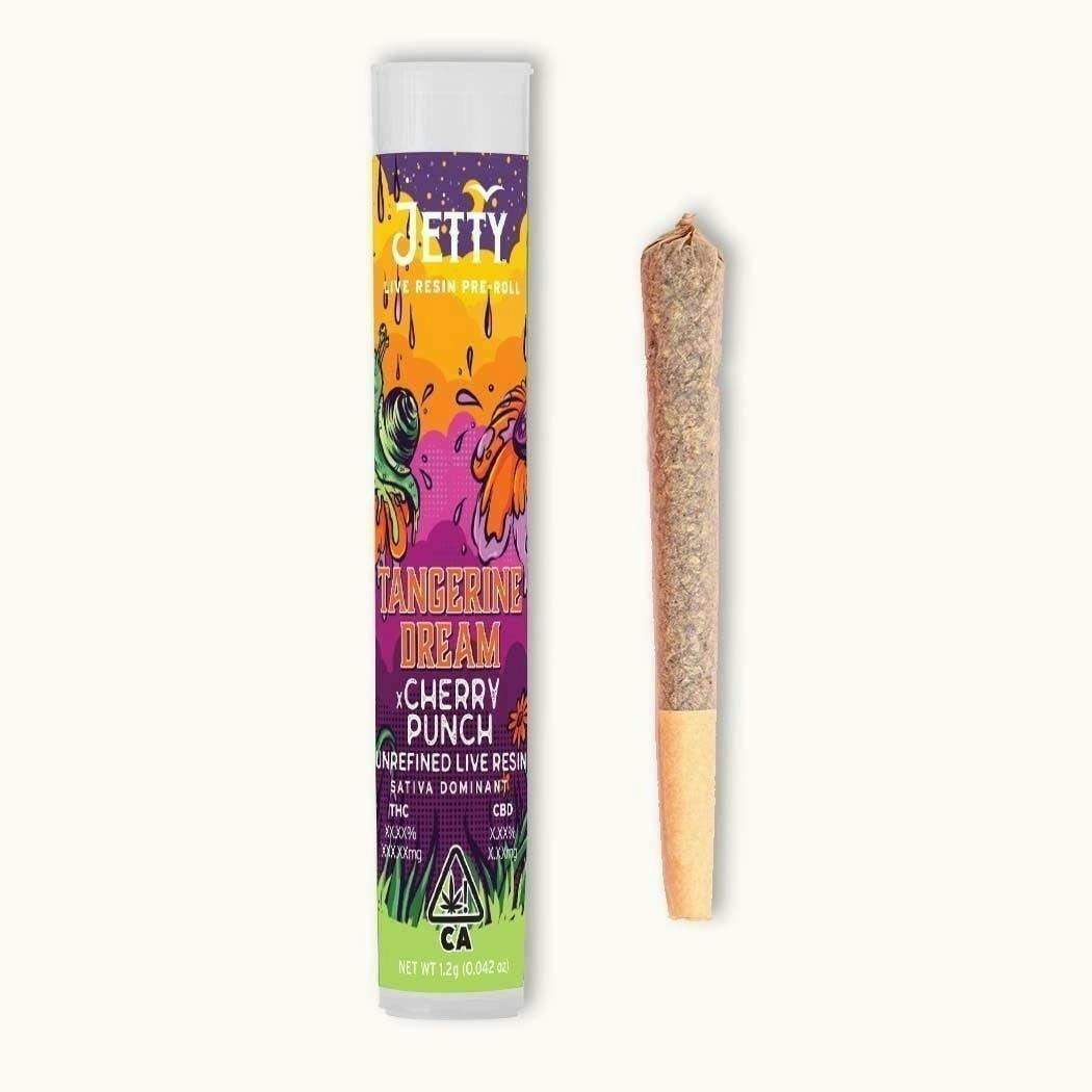 Jetty Extracts - Tangerine Dream x Cherry Punch | Live Resin Infused Joint | 1g - 1