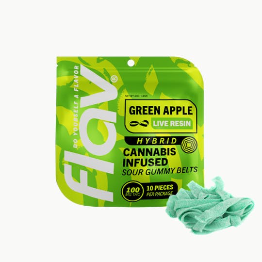 Flav - Live Resin Green Apple Belt - 100mg - 1