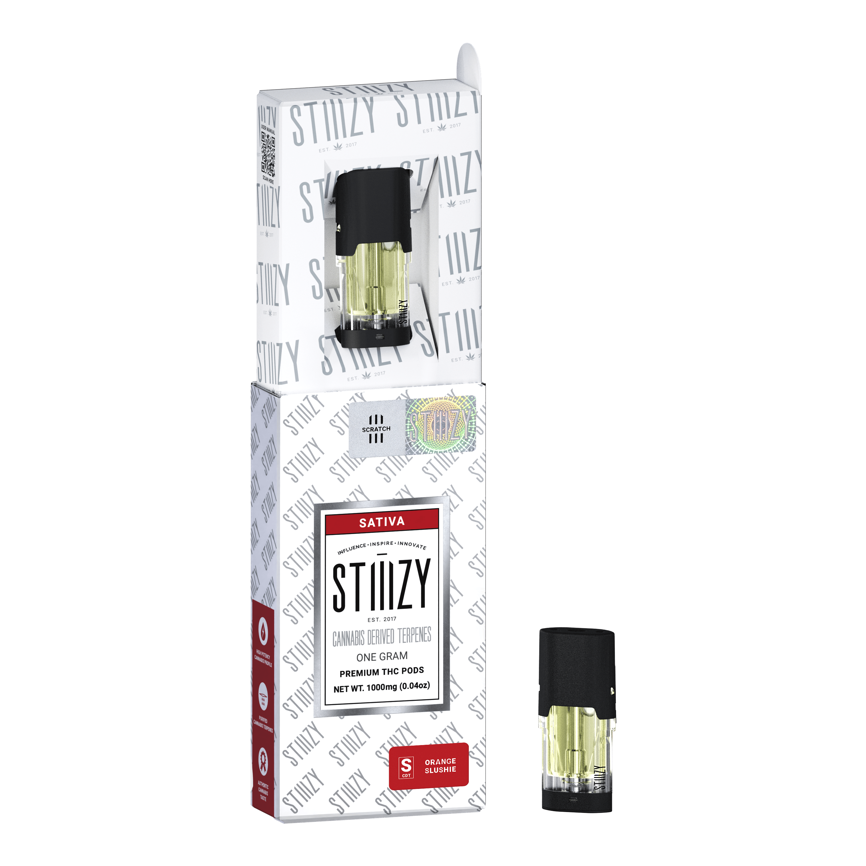 STIIIZY - ORANGE SLUSHIE - CANNABIS DERIVED TERPENES POD 1G - IL - 1