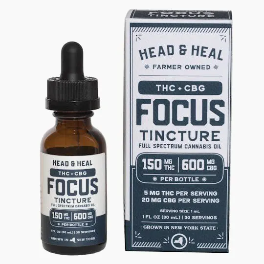 Head & Heal - Head & Heal | Focus | Tinctures | THC:CBG 150mg:600mg | 30mL - 1