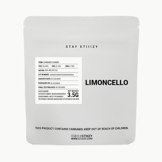 STIIIZY - - LIMONCELLO - 3.5G White Label Mylar - 1