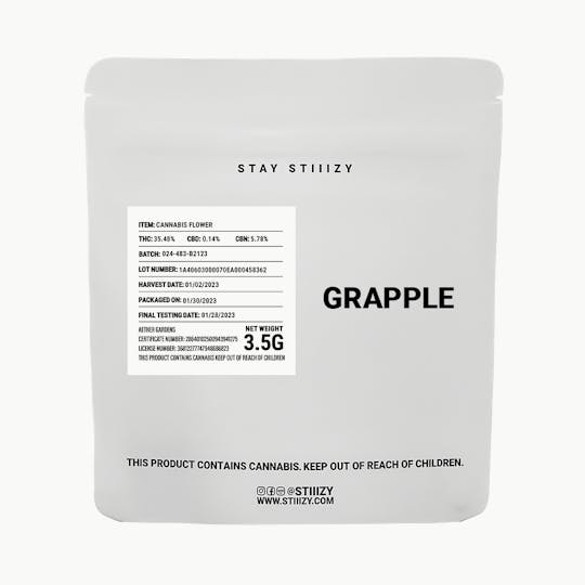 STIIIZY - - GRAPPLE - 3.5G White Label Mylar - 1