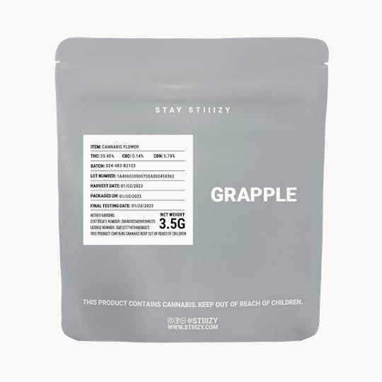 STIIIZY - - GRAPPLE - 3.5G Grey Label Mylar - 1
