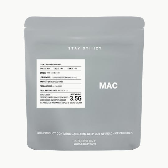 STIIIZY - - MAC - 3.5G Grey Label Mylar - 1