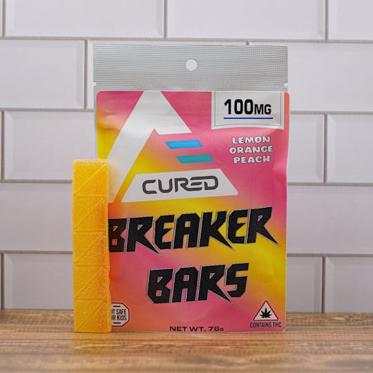 Cured - 100mg Breaker Bars - Lemon Orange Peach - 1