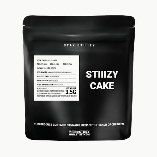 STIIIZY - - CAKE - 3.5G Black Label Mylar - 1