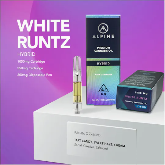 Alpine Vapor - Alpine Vapor | White Runtz | Cartridge | 1.05g - 1