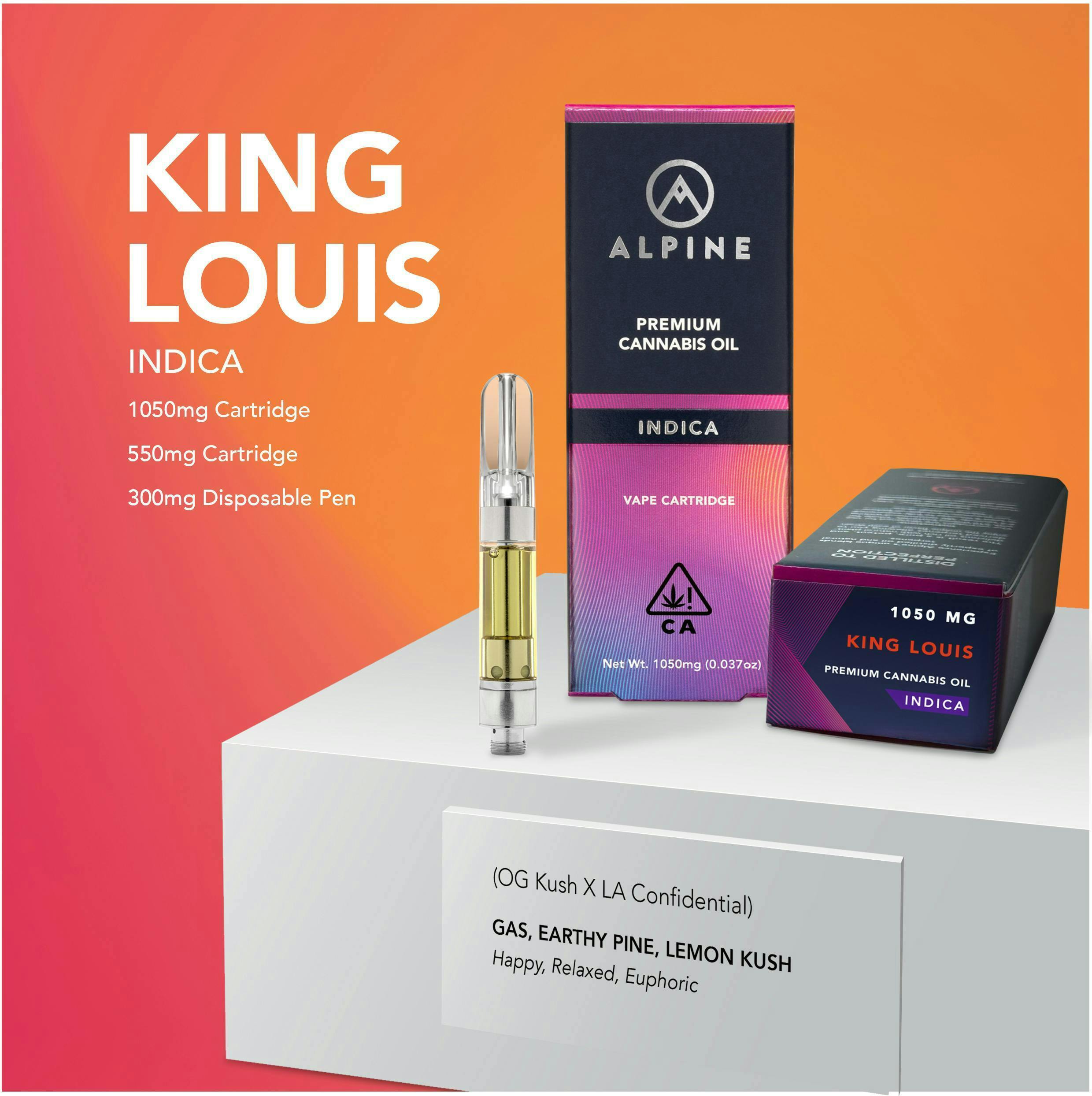 Alpine Vapor - Alpine Vapor | King Louis | Cartridge | 1.05g - 1