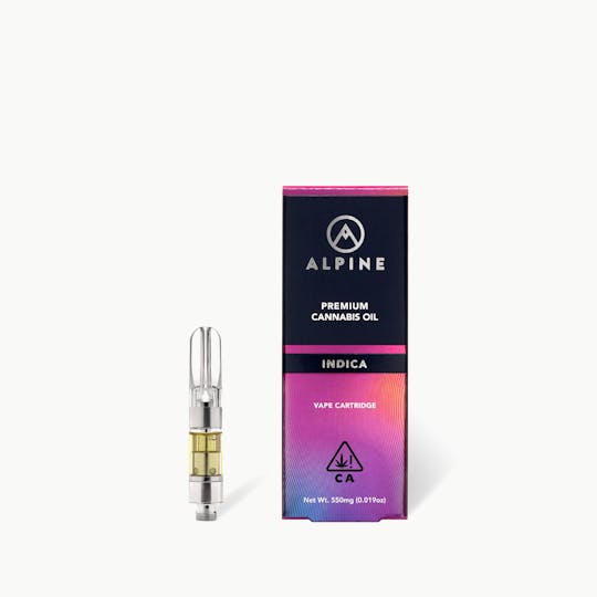 Alpine Vapor - King Louis - Indica - THC Cartridge 550mg - 1
