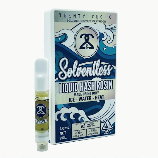 Twenty Two K / 22k - 22K - Papaya Punch - Liquid Hash Rosin - 1.0ml Cartridge - 1